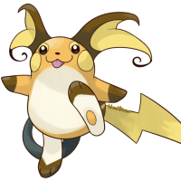<b>13th December 2015 - Green-Version Raichu</b><br>After drawing Green-version Pikachu, Raichu was only a natural continuation! Its Green-version sprite features giant ears and a mouth that looks like a blep, which I faithfully recreated. I find it oddly adorable.