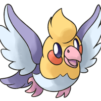 <b>17th March 2017 - Tweetune</b><br>This one is actually fanart for my good friend <a href="http://inikaxeathis.tumblr.com/tagged/Chushin-Pokedex">Matt</a>! I really wanted to draw Sugimori-style art of her regional bird fakemon, and so I did. The wings were very fun to draw, and I enjoyed the exercise of drawing someone else's fakemon in this style. Come to think of it, it would be lovely to do more of this...!