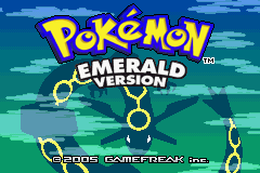 [Image: A picture of the Pokémon Emerald title screen.]