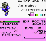 [Pictured: A shiny Hitmonchan, originally hatched via the Odd Egg in Crystal.]