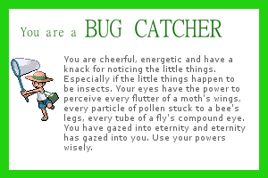 I am a Bug catcher!